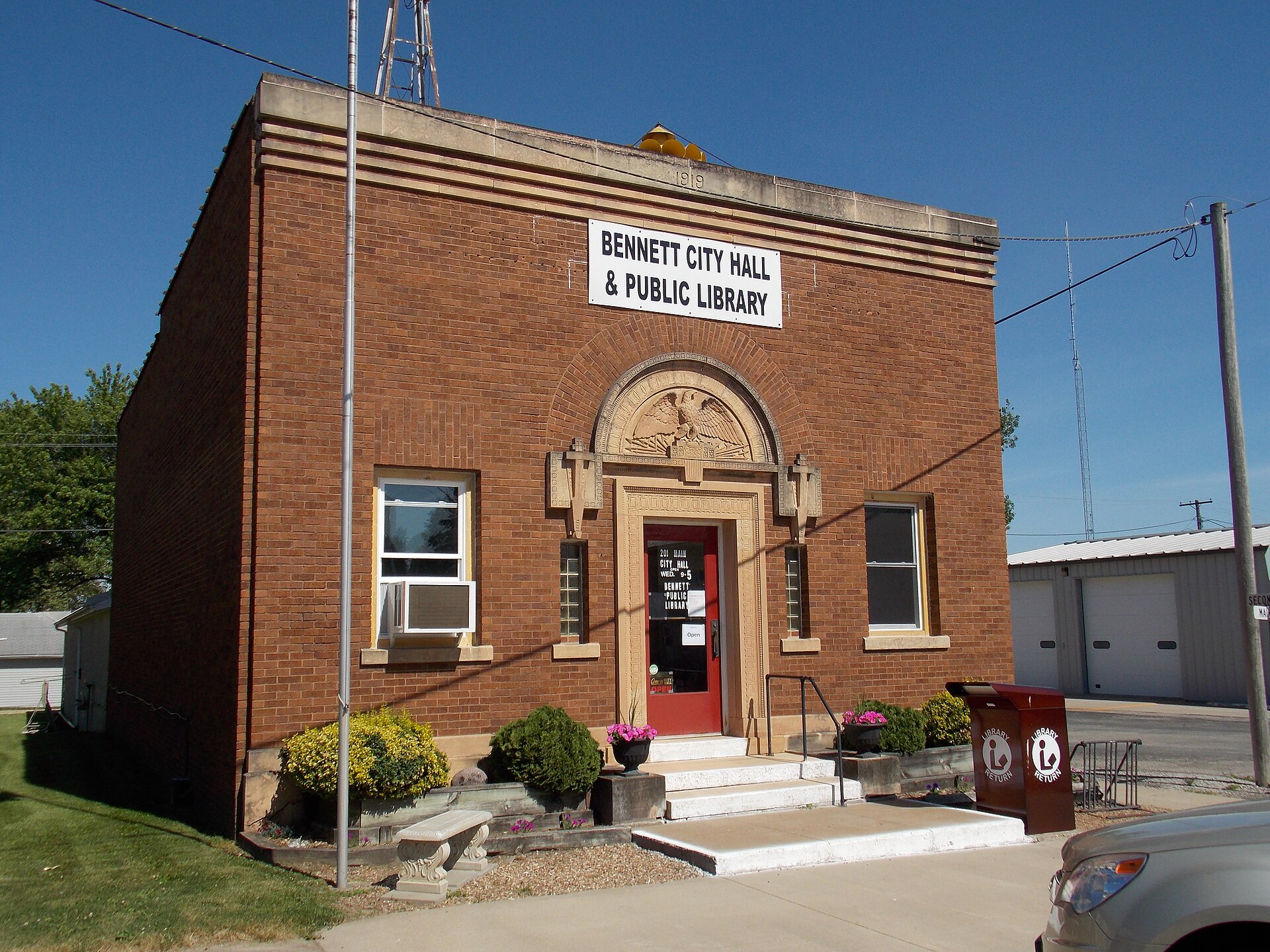 City Hall and Library - Bennett, Iowa