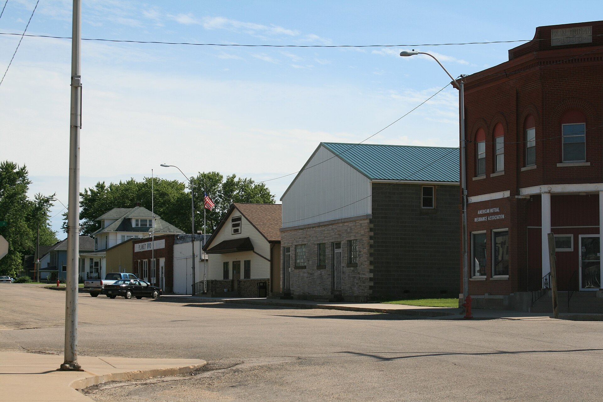 Downtown Grand Mound, Iowa