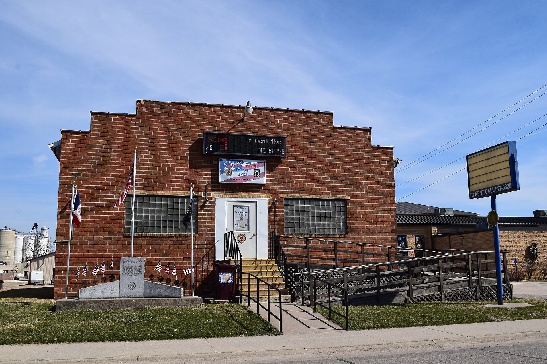 American Legion hall in Jesup, Iowa