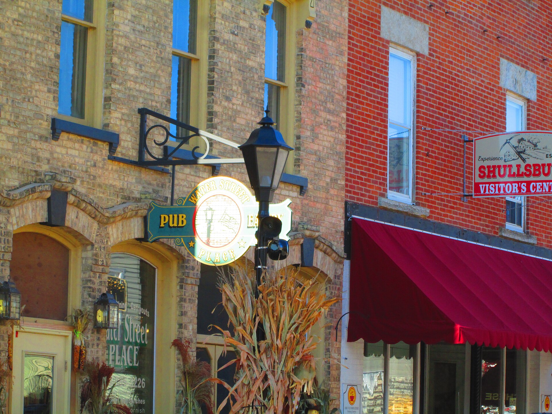 SHULLSBURG WI PUB Building DOWNTOWN