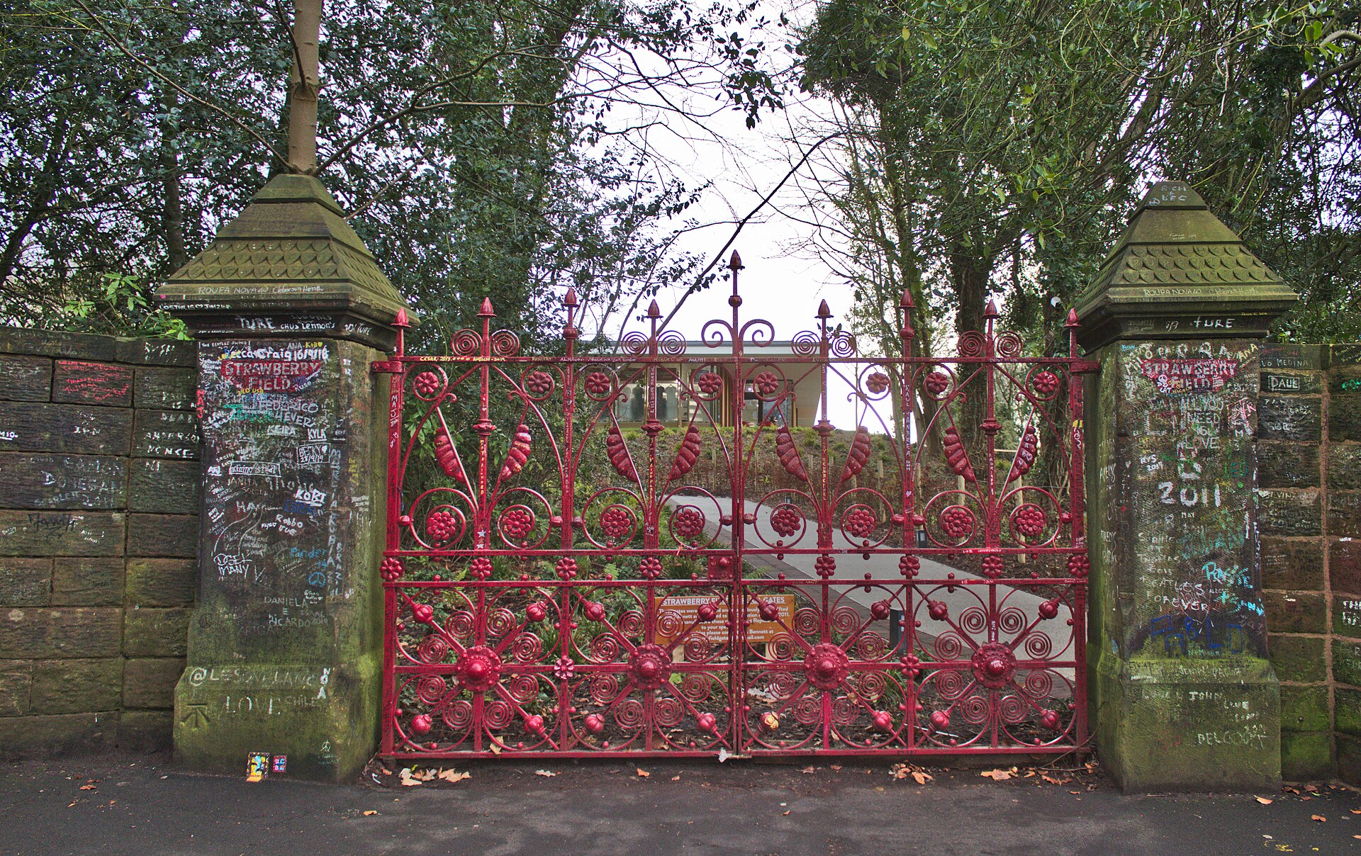 Gates of Strawberry Field in Strawberry Point, Iowa