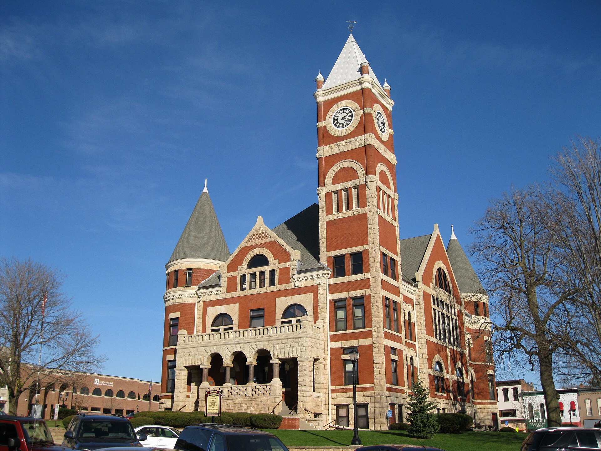 Green County Courthouse on the historic downtown square in Monroe, Wisconsin